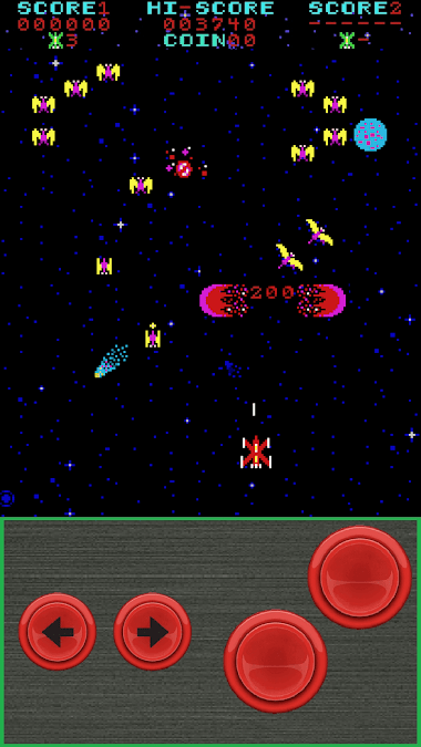 Phoenix Retro Arcade — walka z formacją wrogów